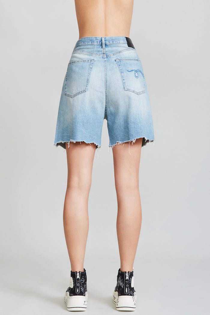 Damon Pleated Relaxed Short - Stevie Blue | R13 Denim Official Site - 2