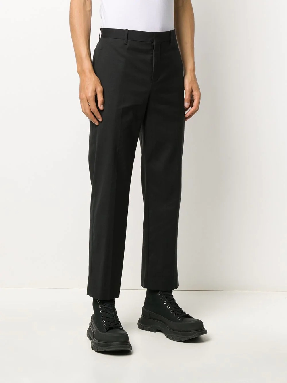 cropped chino trousers - 3