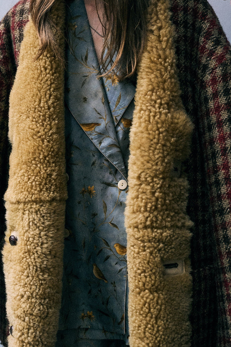 Reversible Oversized Raw Edge Woven Cardigan Jacket 3