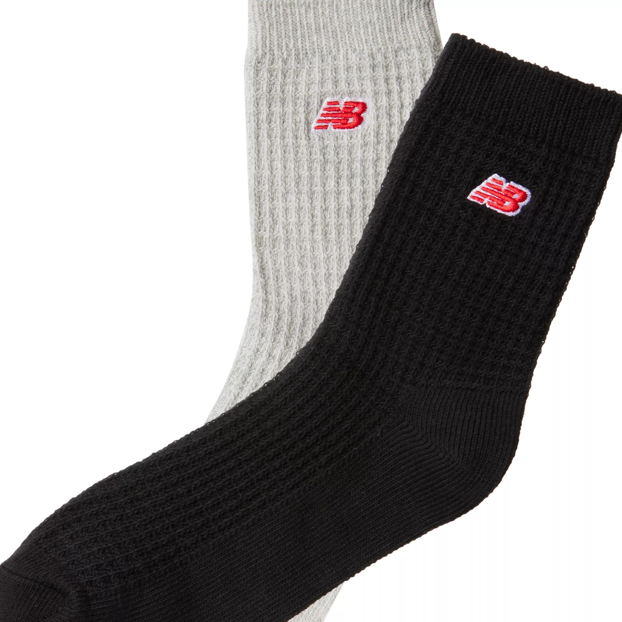 Waffle Knit Ankle Socks 2 Pack - 3