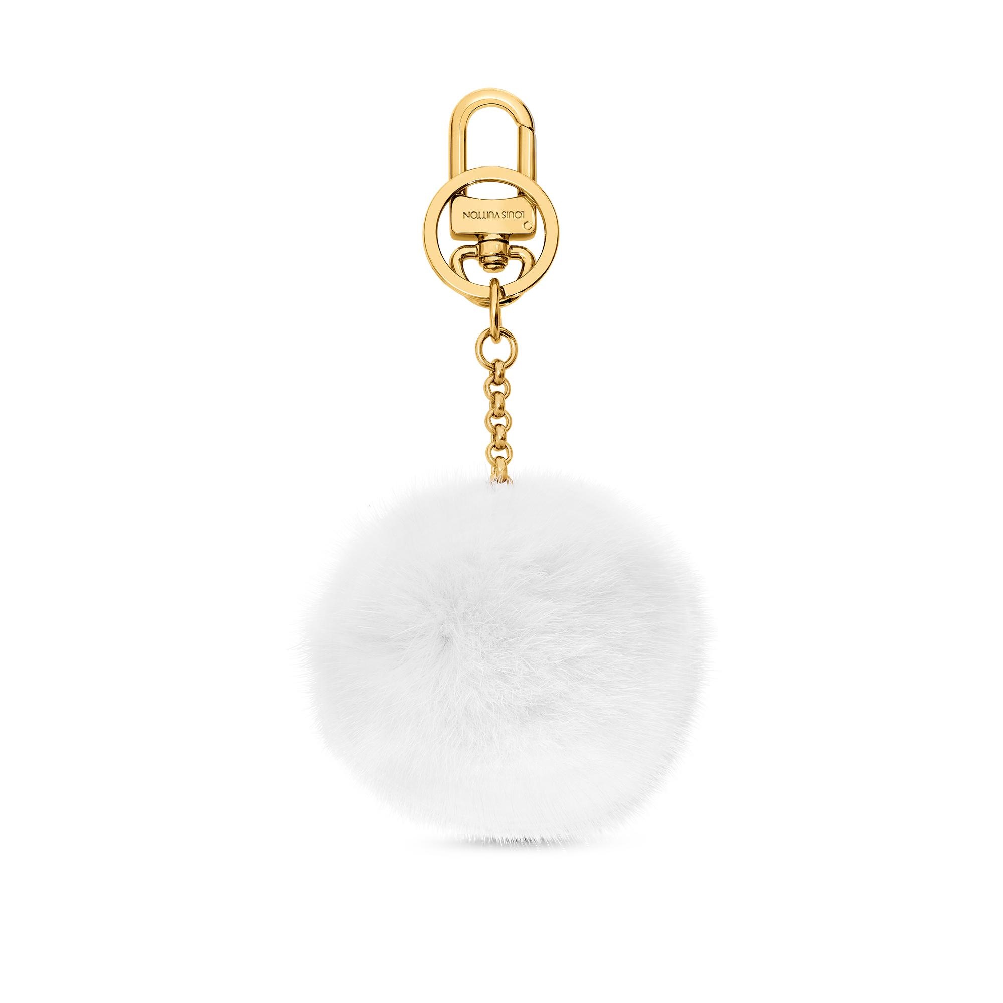 Flower Finesse Fur Bag Charm and Key Holder - 2