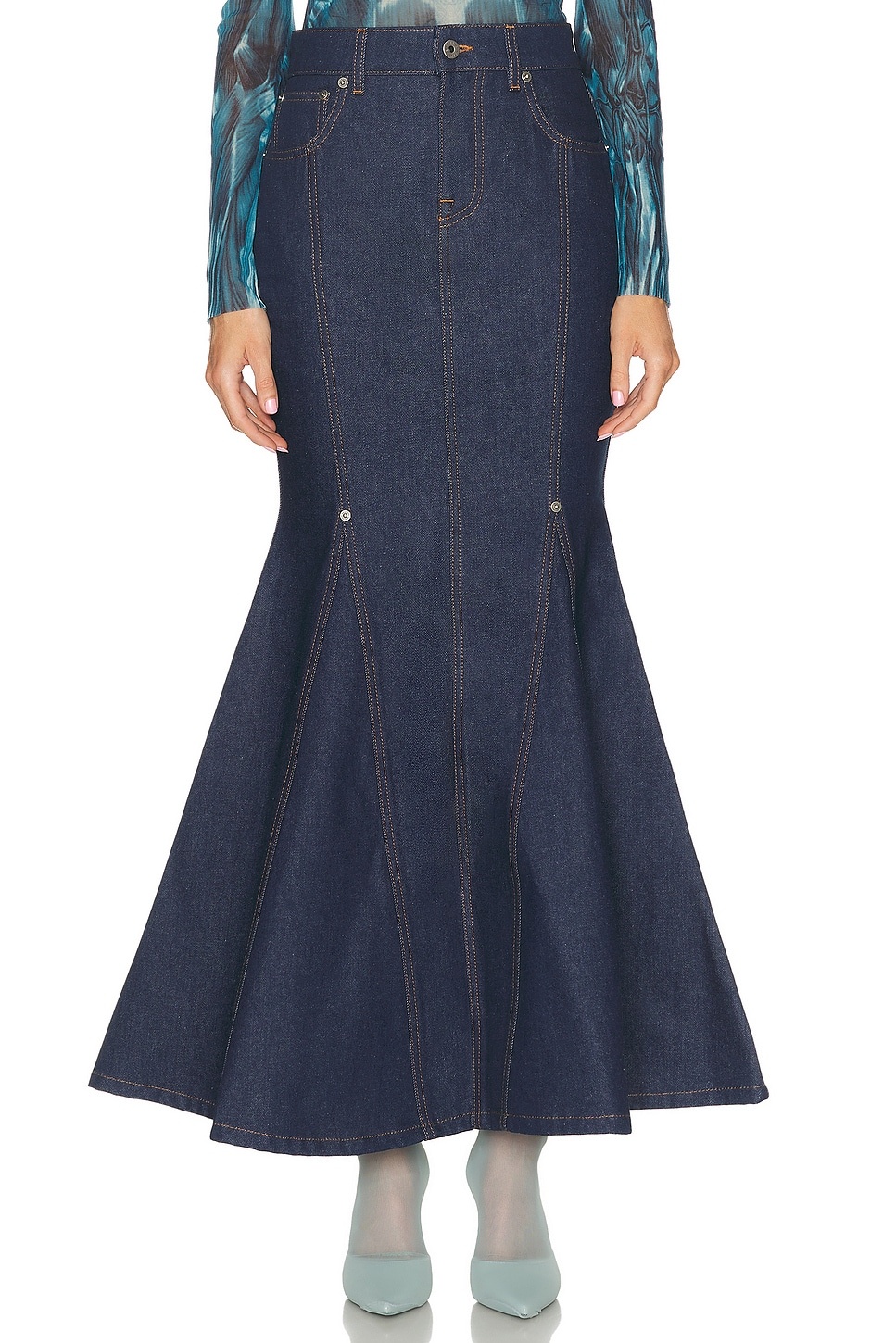 Mermaid Denim Skirt - 1