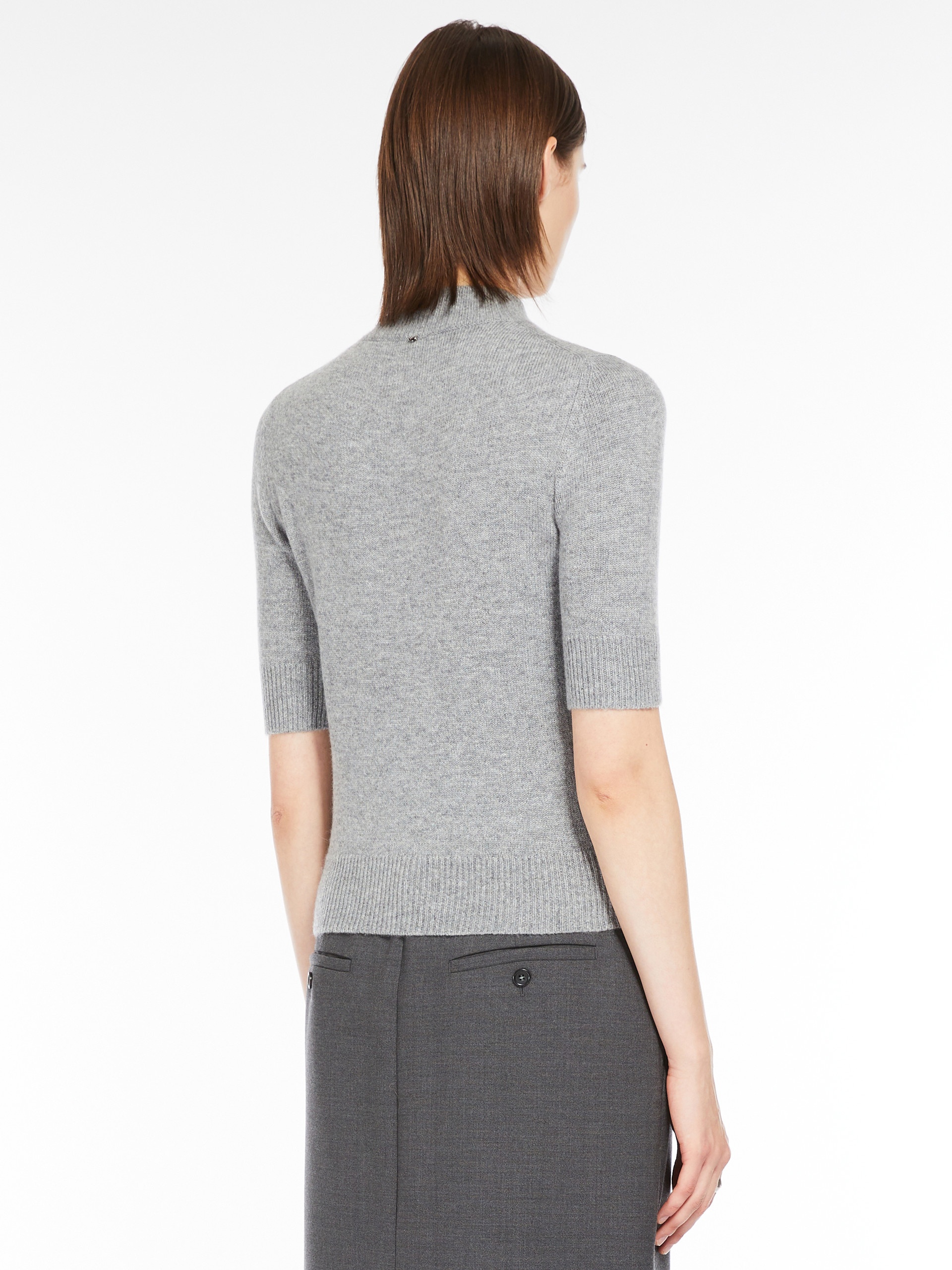 RENON Short-sleeved wool and cashmere sweater - 4