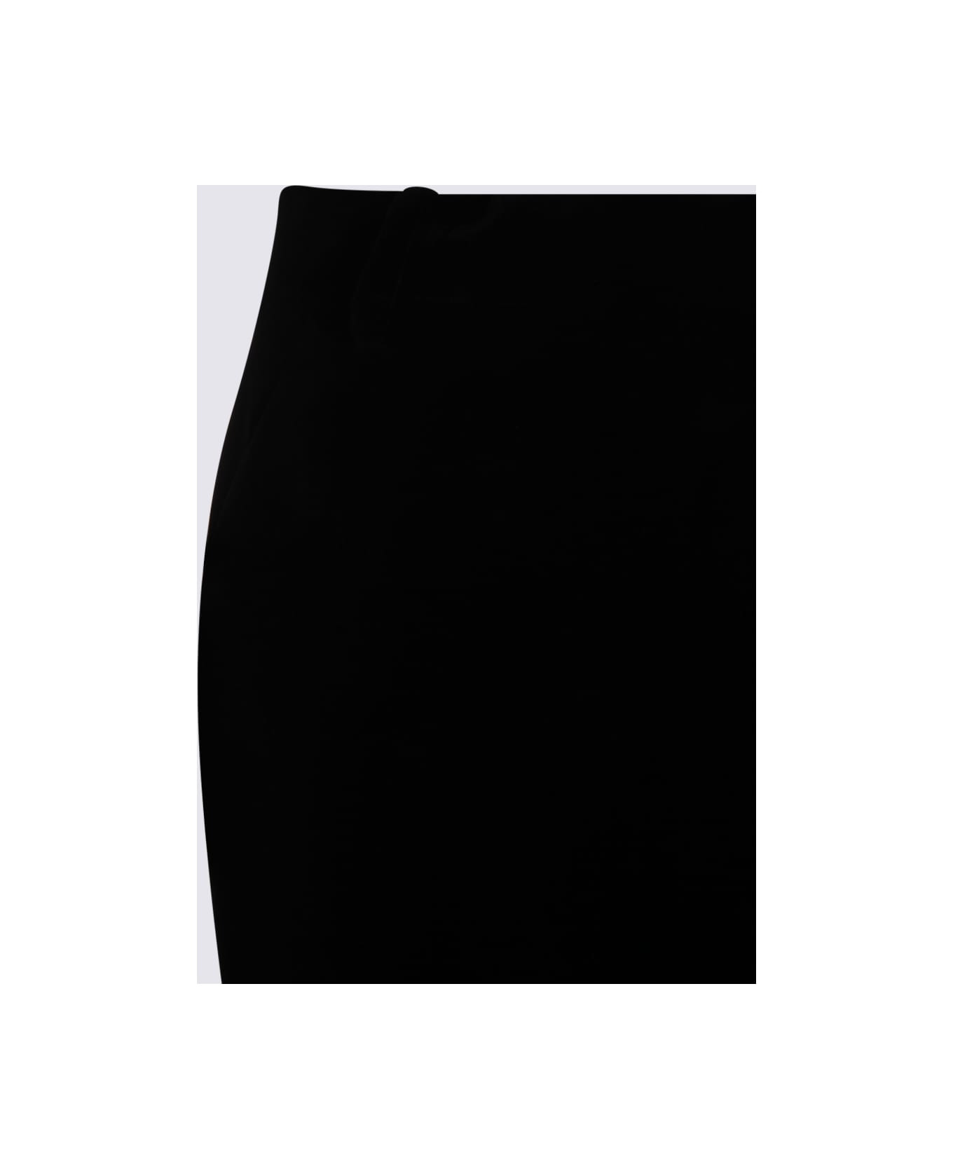 Black Cotton Midi Skirt - 4