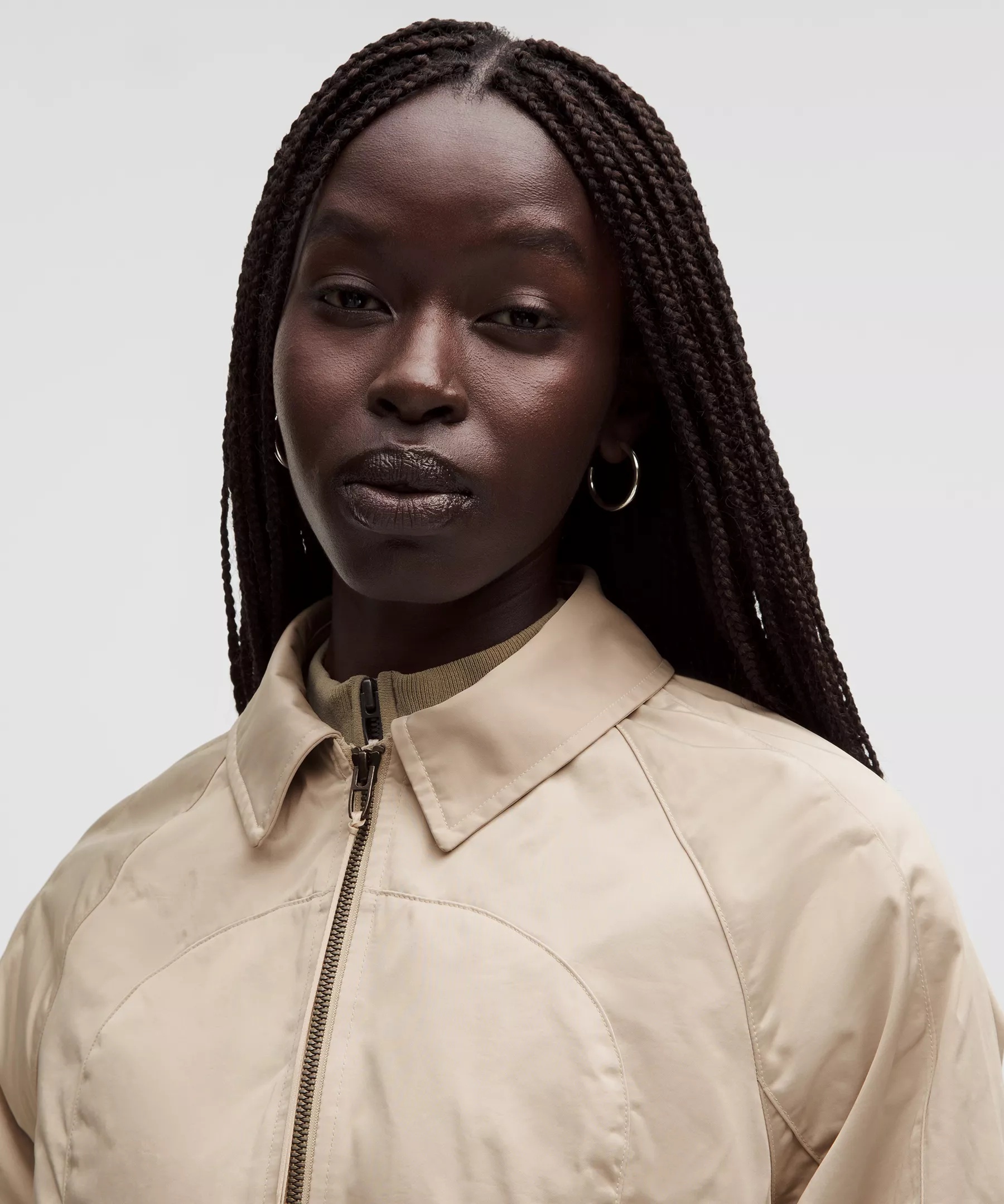 Taffeta Removable-Hood Long Jacket *SLNSH Collection - 5