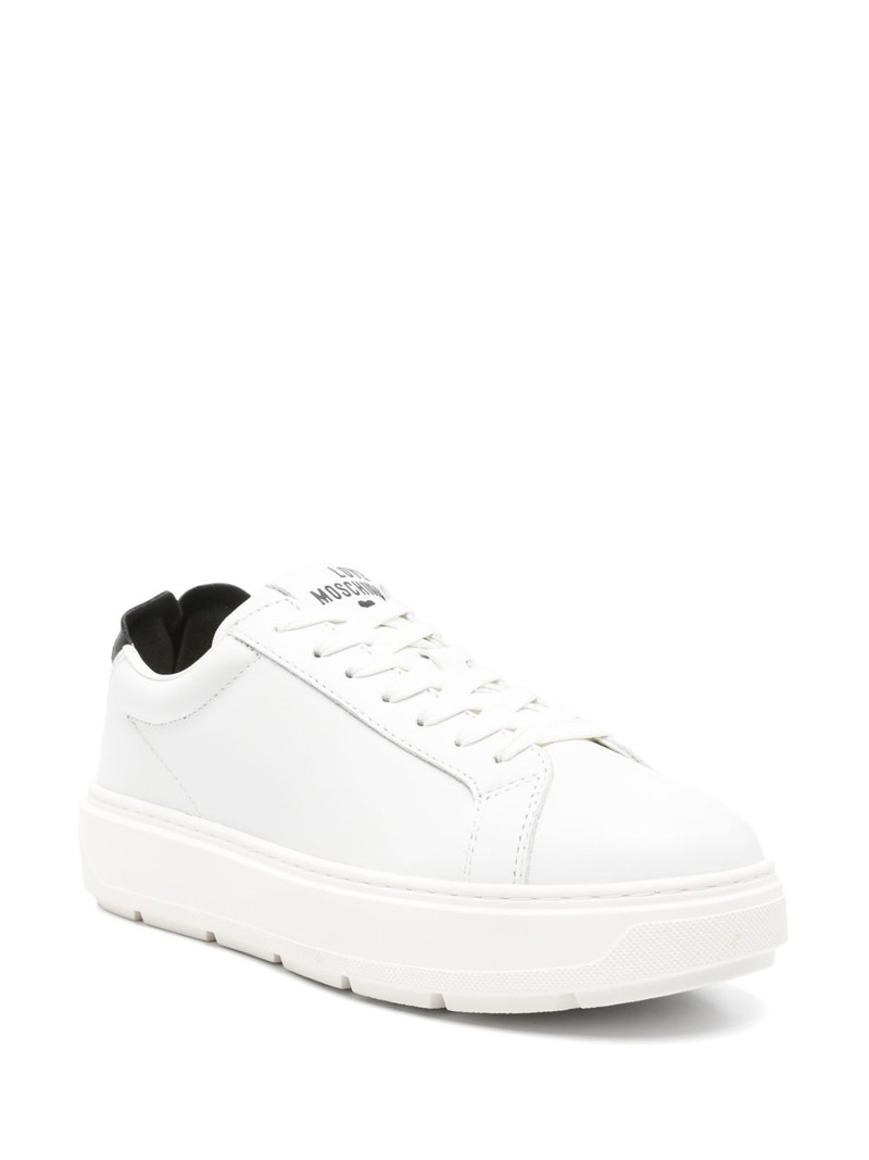 Moschino heart-motif sneakers outlook