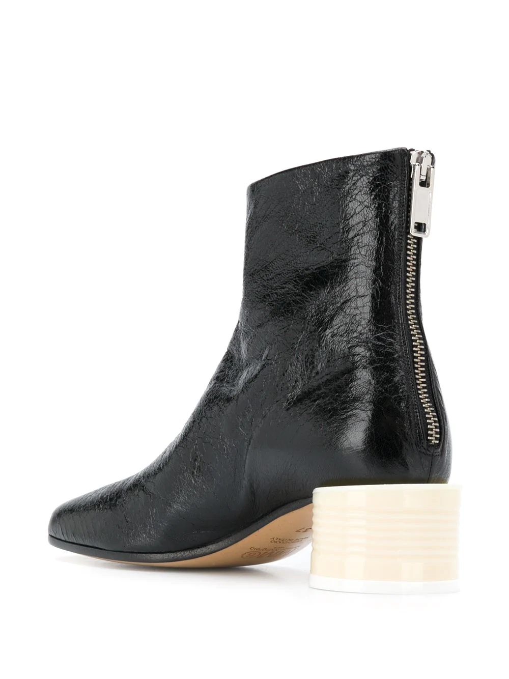 50mm contrast heel boots - 3