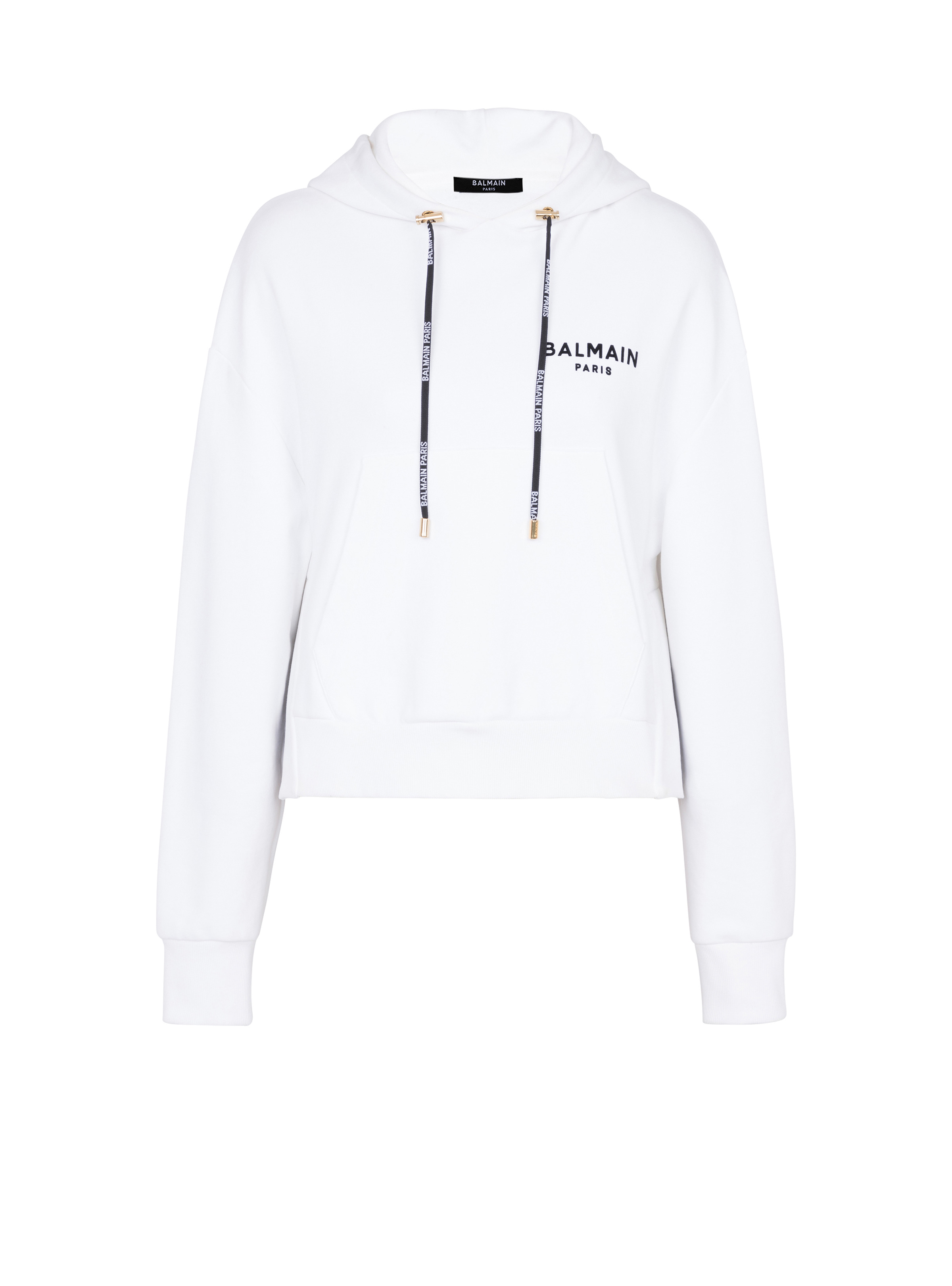 Flocked Balmain Paris hoodie - 1