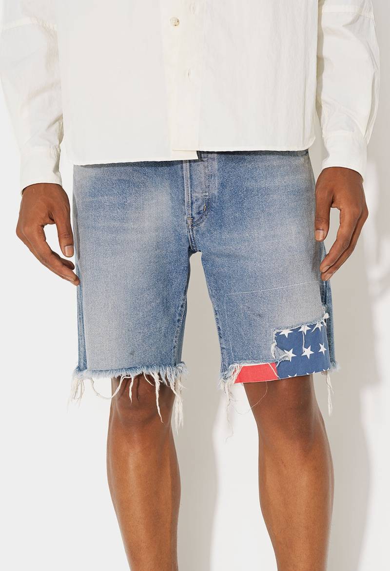 John Elliott BOZEMAN DENIM SHORTS outlook
