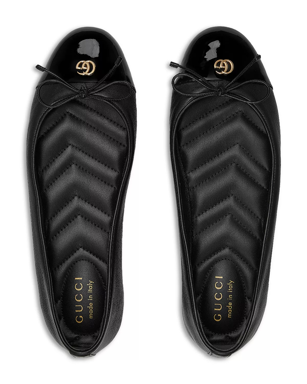 Women's New Marmont GG Leather Ballet Flats - 3