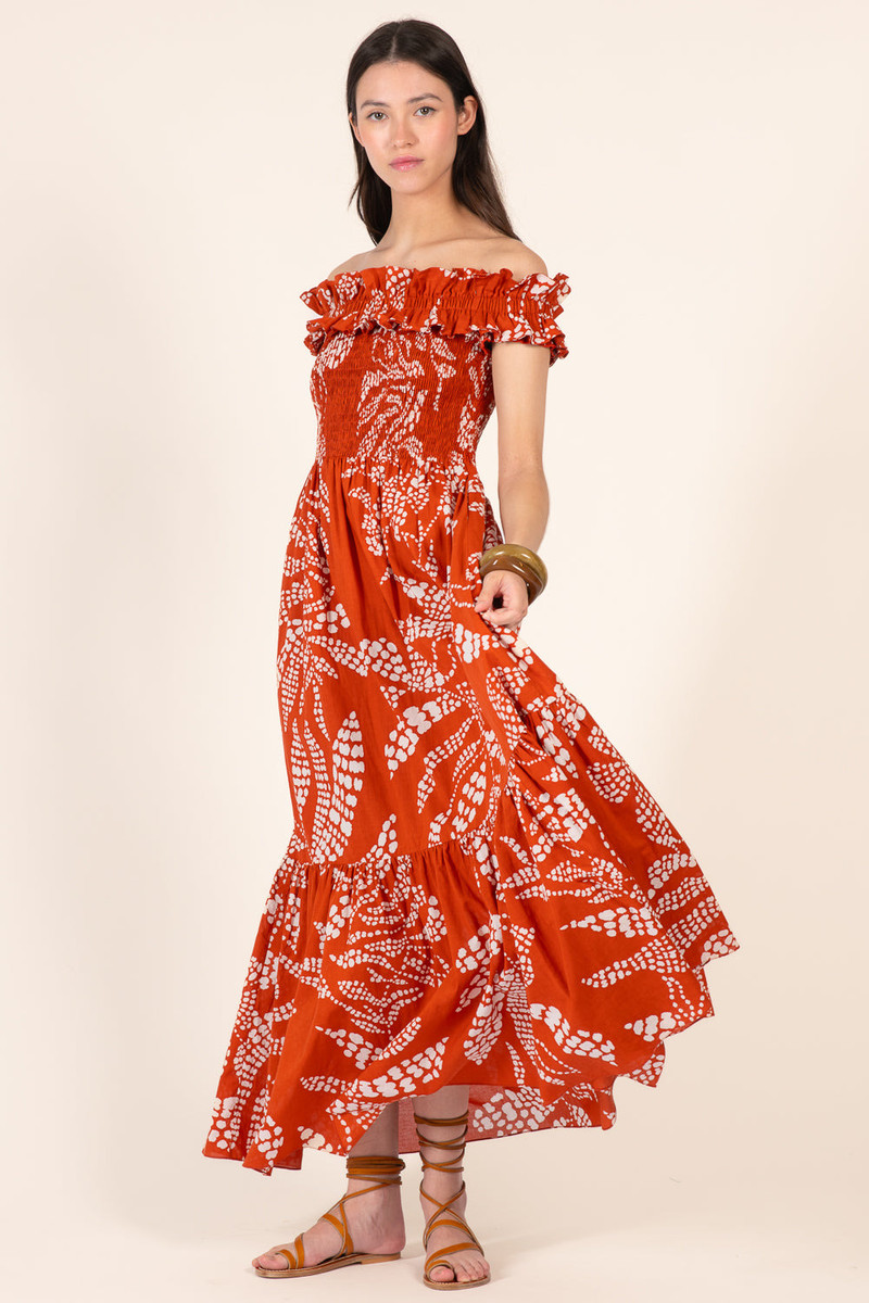 Long Dress Suzanne - Paprika Austral 1