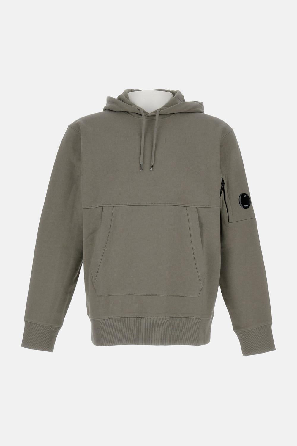 HOODIE IN FLEECE WITH SIDE LOGO - 1