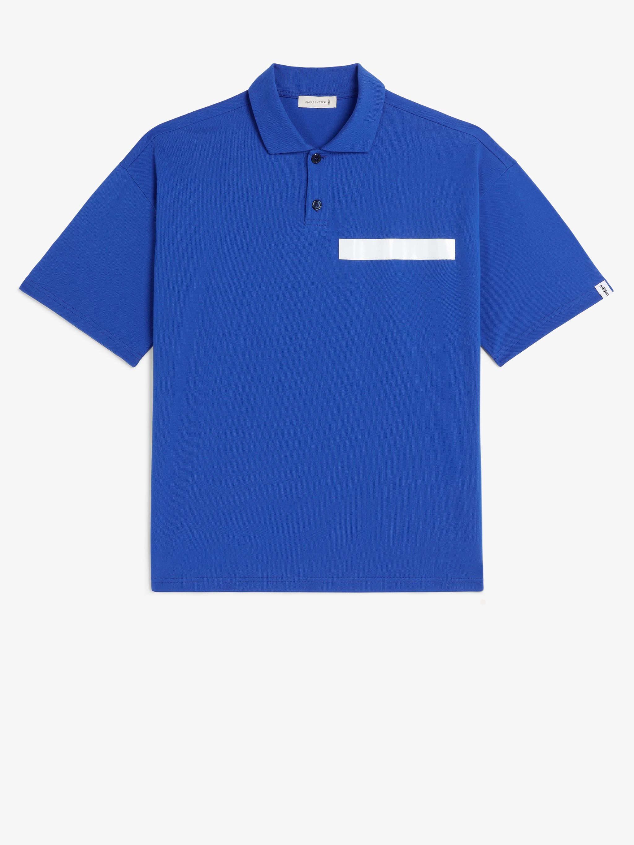 BLUE COTTON CUTAWAY COLLAR POLO SHIRT | GJM-215 - 1