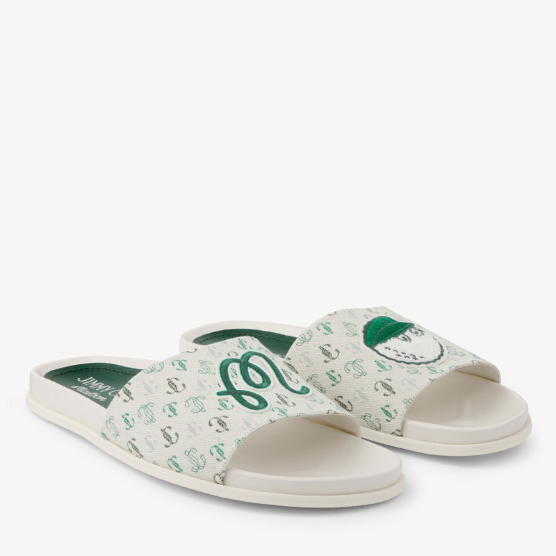 Jimmy Choo / Malbon 2.0 Slide M
Men's Monogram Embroidered Jacquard Slides 2