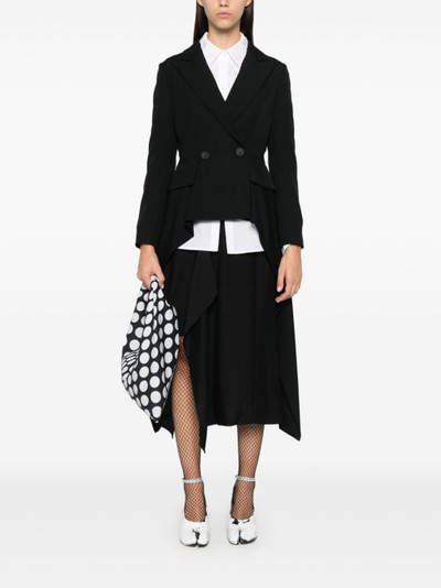 Yohji Yamamoto draped blazer outlook