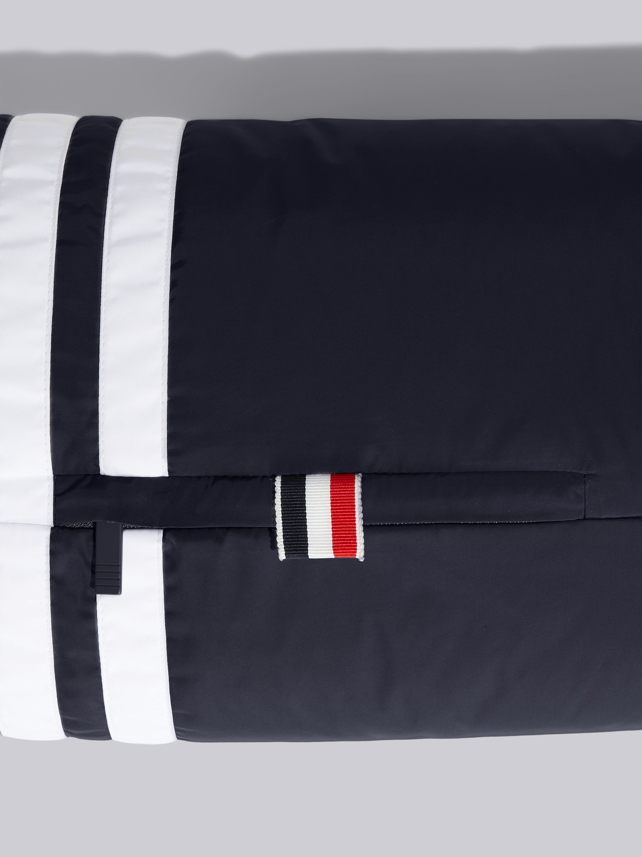 Navy Down Filled Poly Twill 4-bar Football Muff - 2