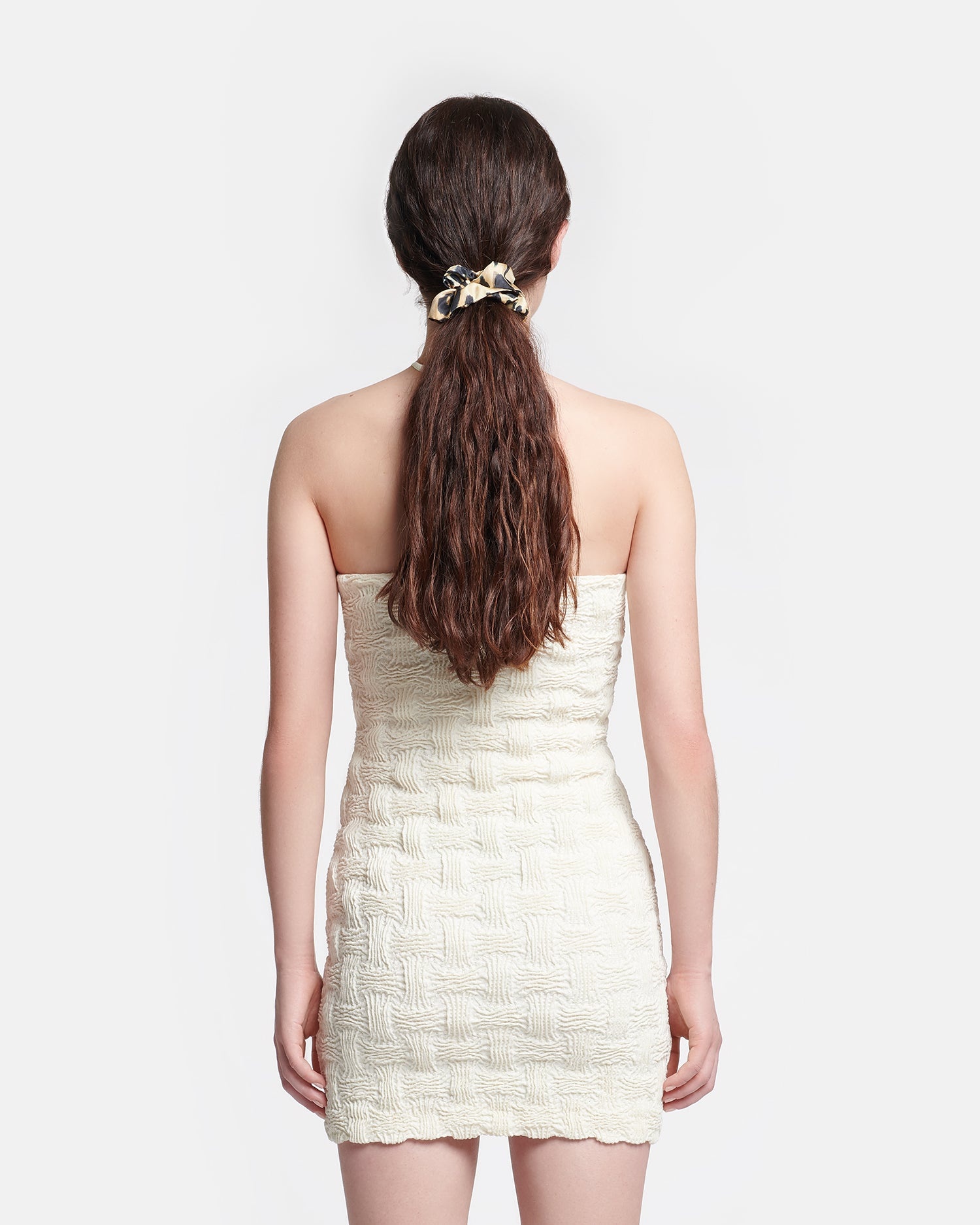 Seersucker Tech Linen Mini Dress - 3