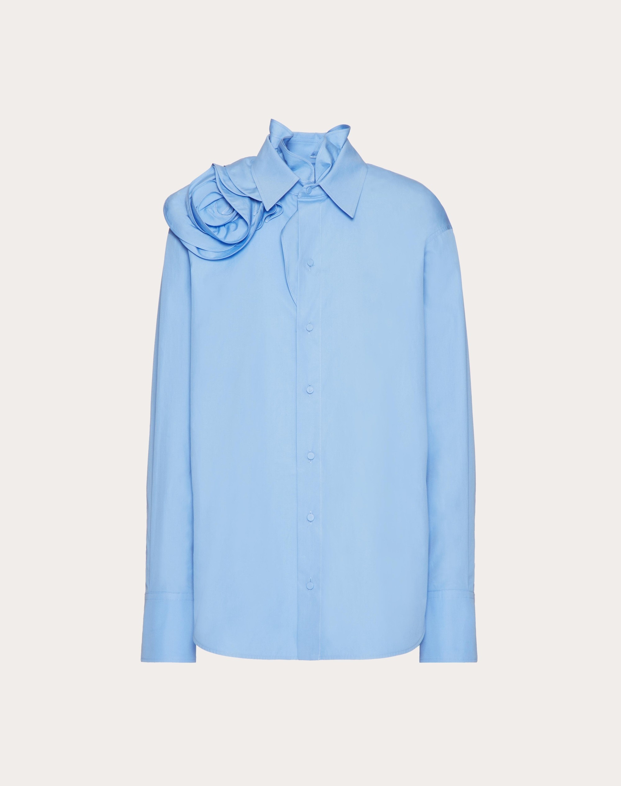 COTTON POPELINE SHIRT - 1