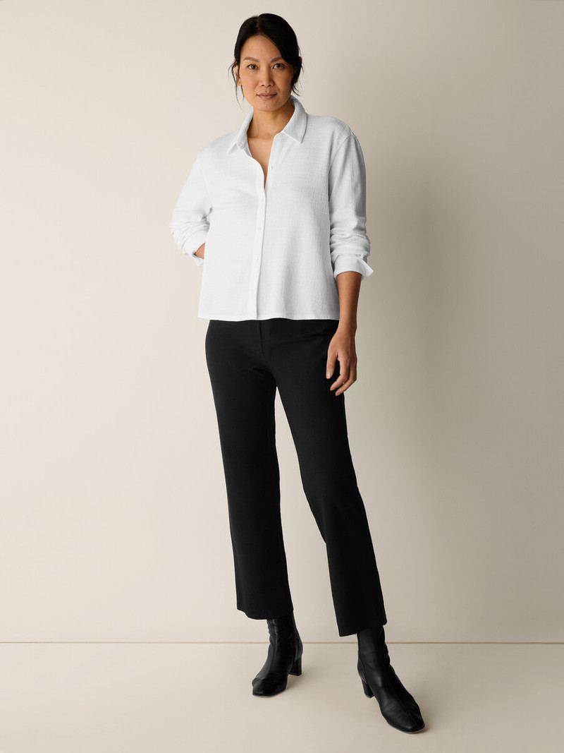 Cross Hatch Stretch Jersey Classic Collar Shirt 3