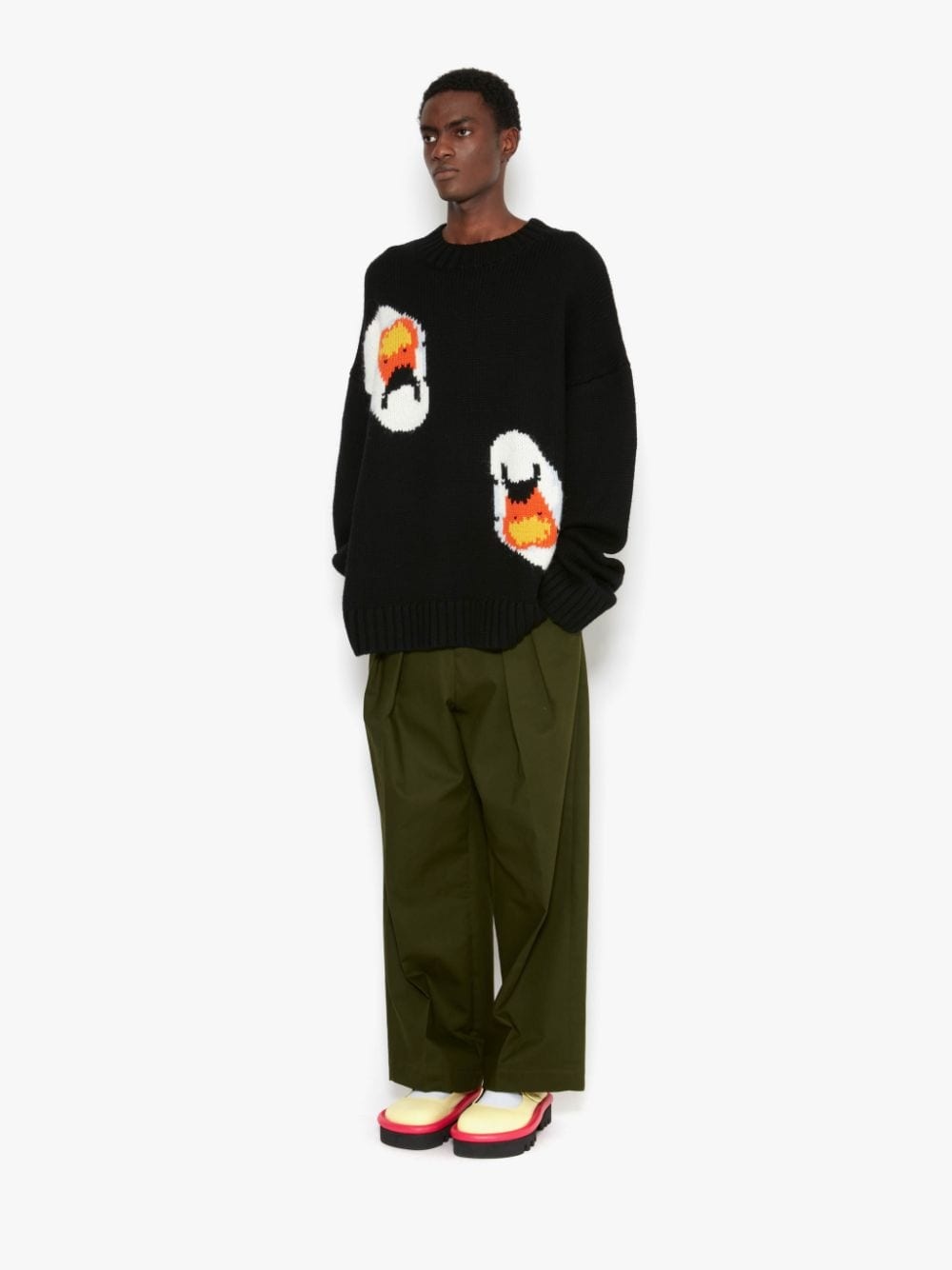OVERSIZED SWAN CREWNECK JUMPER - 3