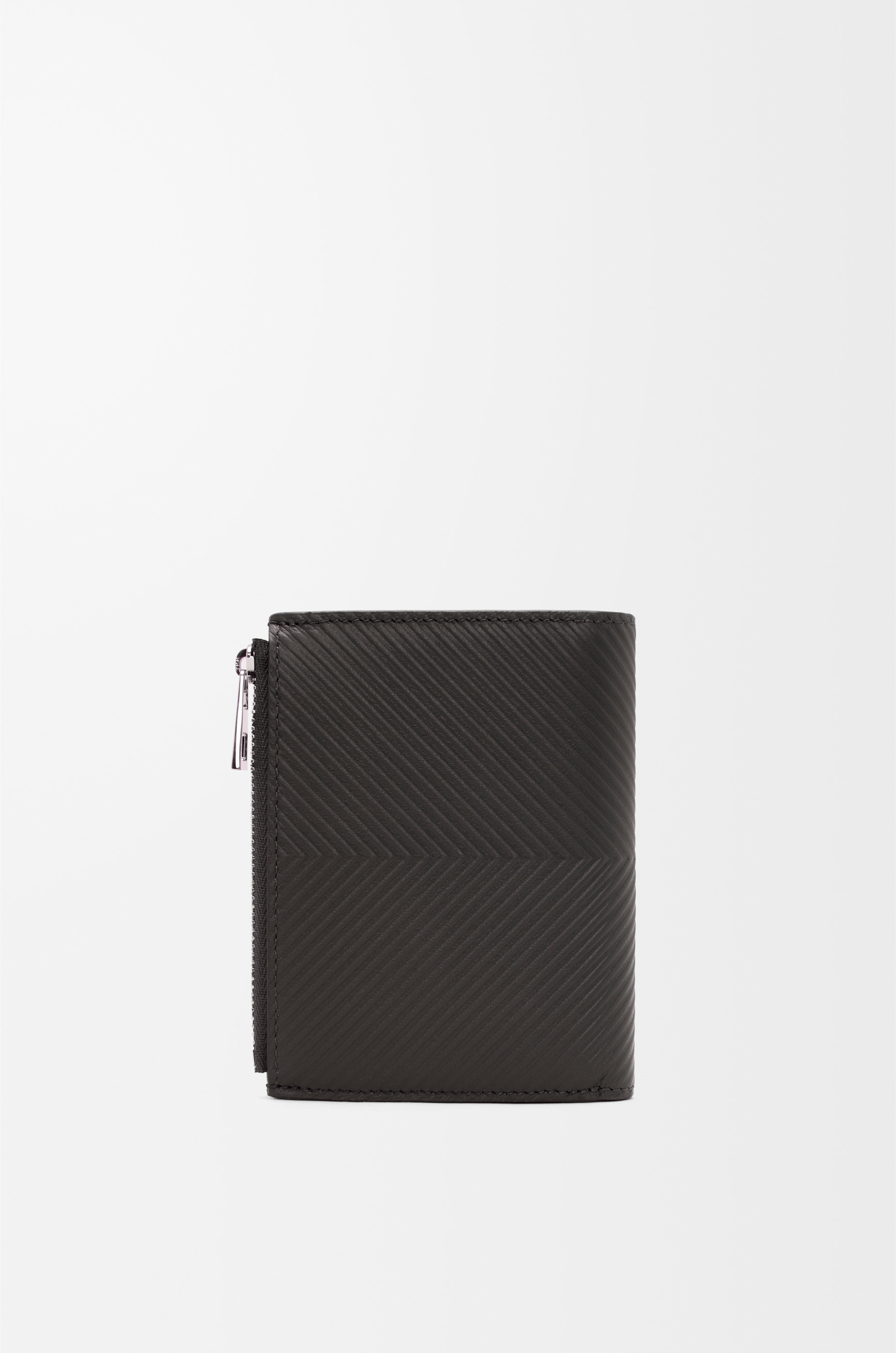 Slim compact walllet in textured classic calfskin - 4