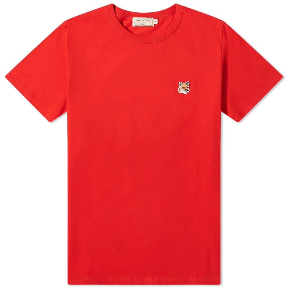 Maison Kitsuné Fox Head Patch Tee - 1