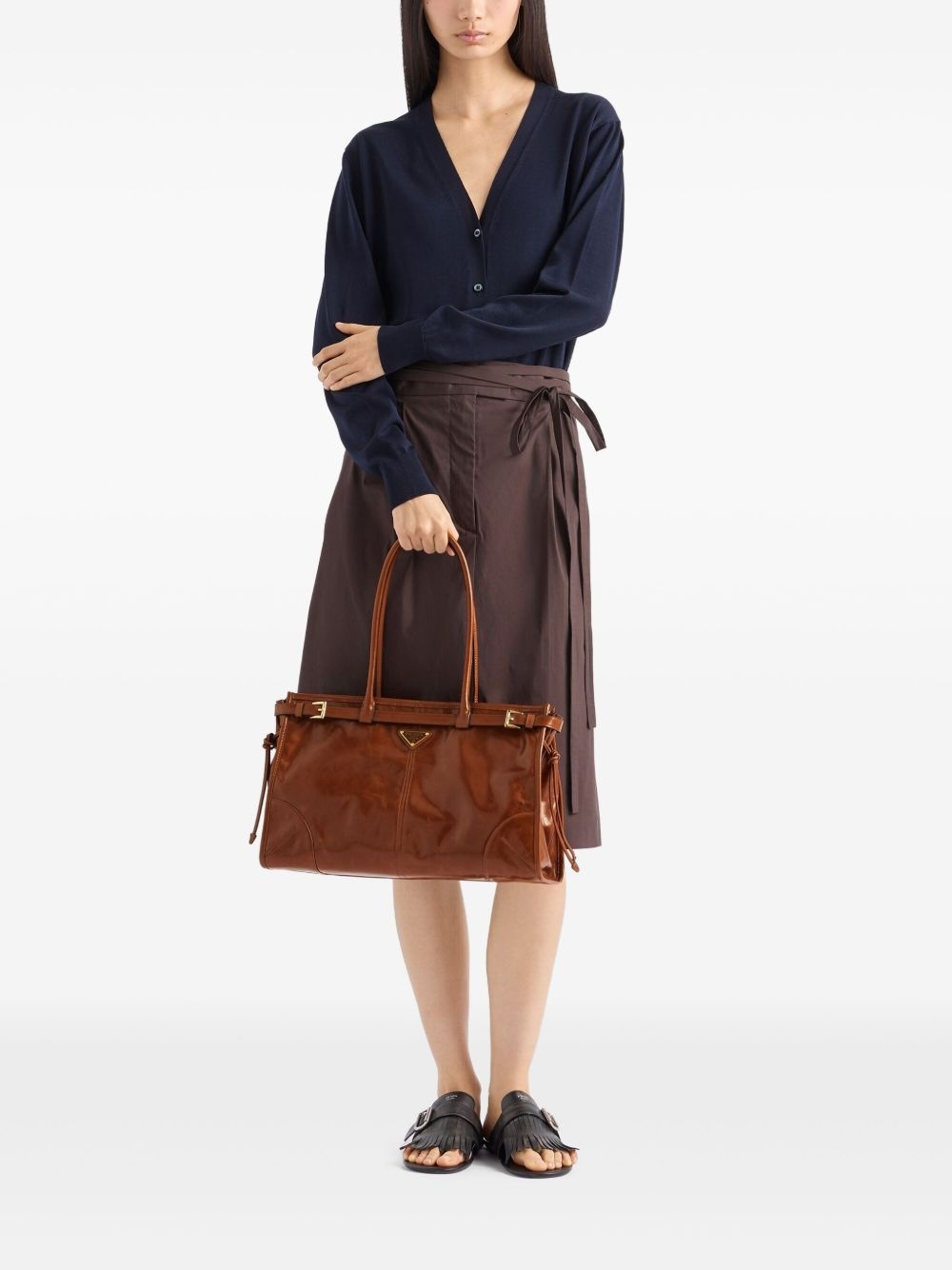 large Bonnie leather tote bag - 2