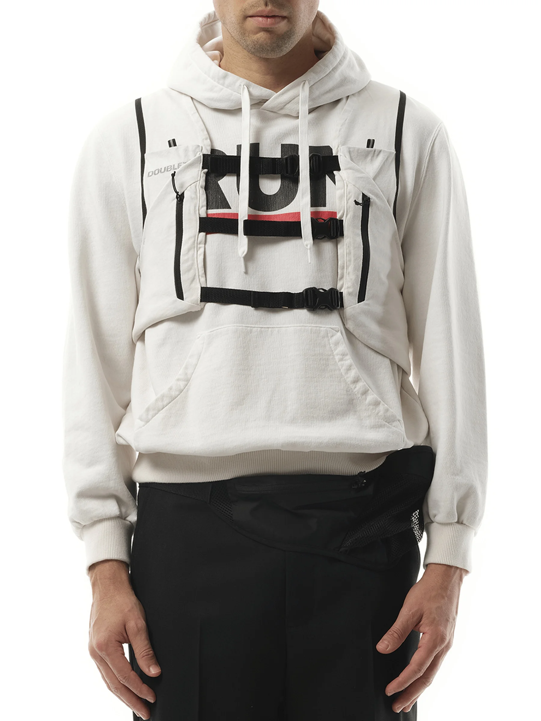 Trail Vest Hoodie in White - 1