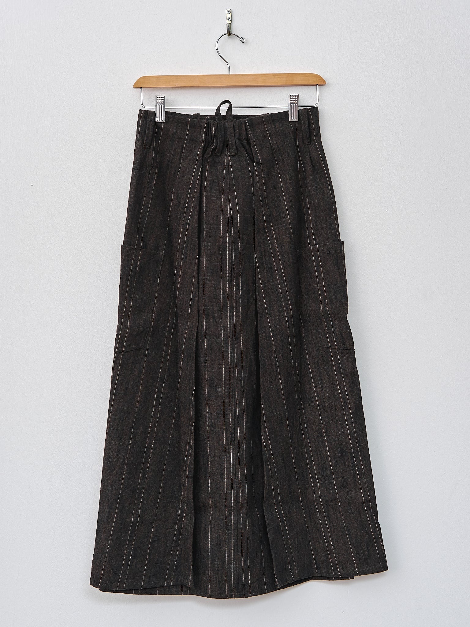 The Scout Skirt - Crumpled Stripe Walnut - 7