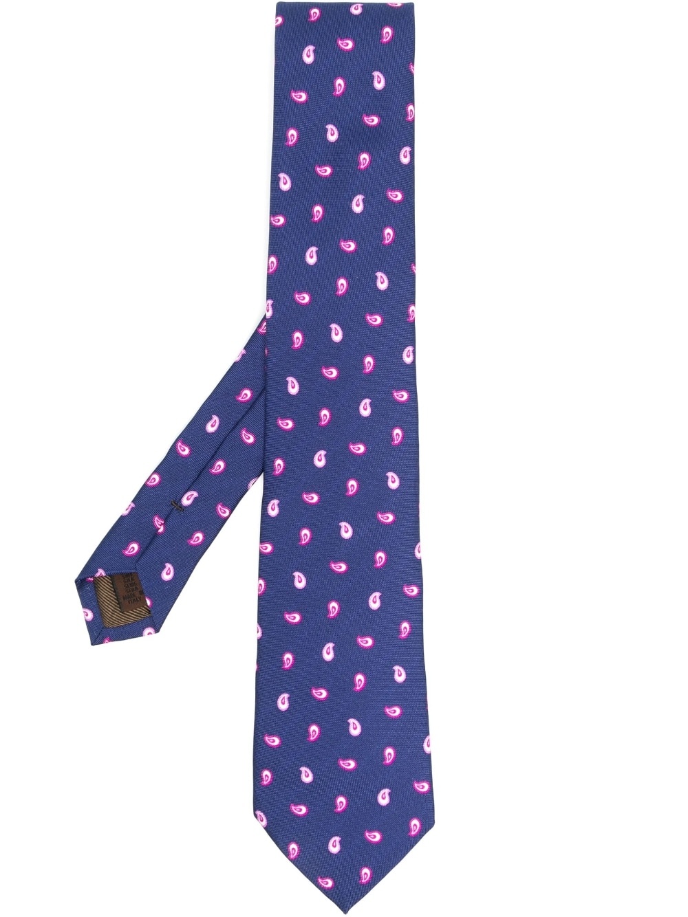 graphic-print silk tie - 1