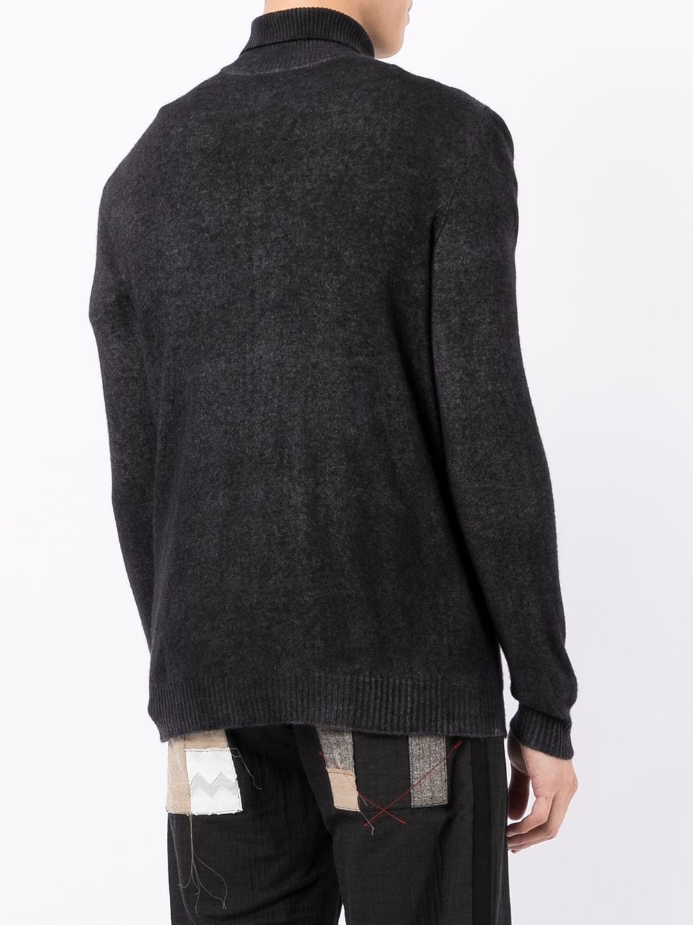 roll neck cashmere jumper - 4