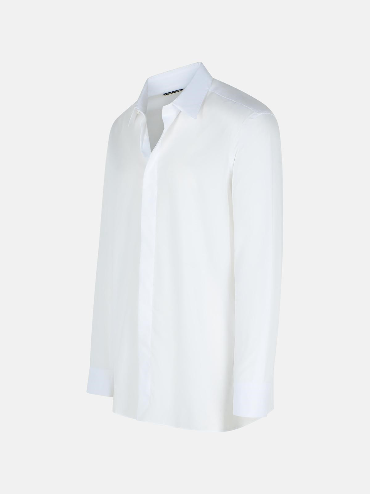WHITE COTTON SHIRT - 2