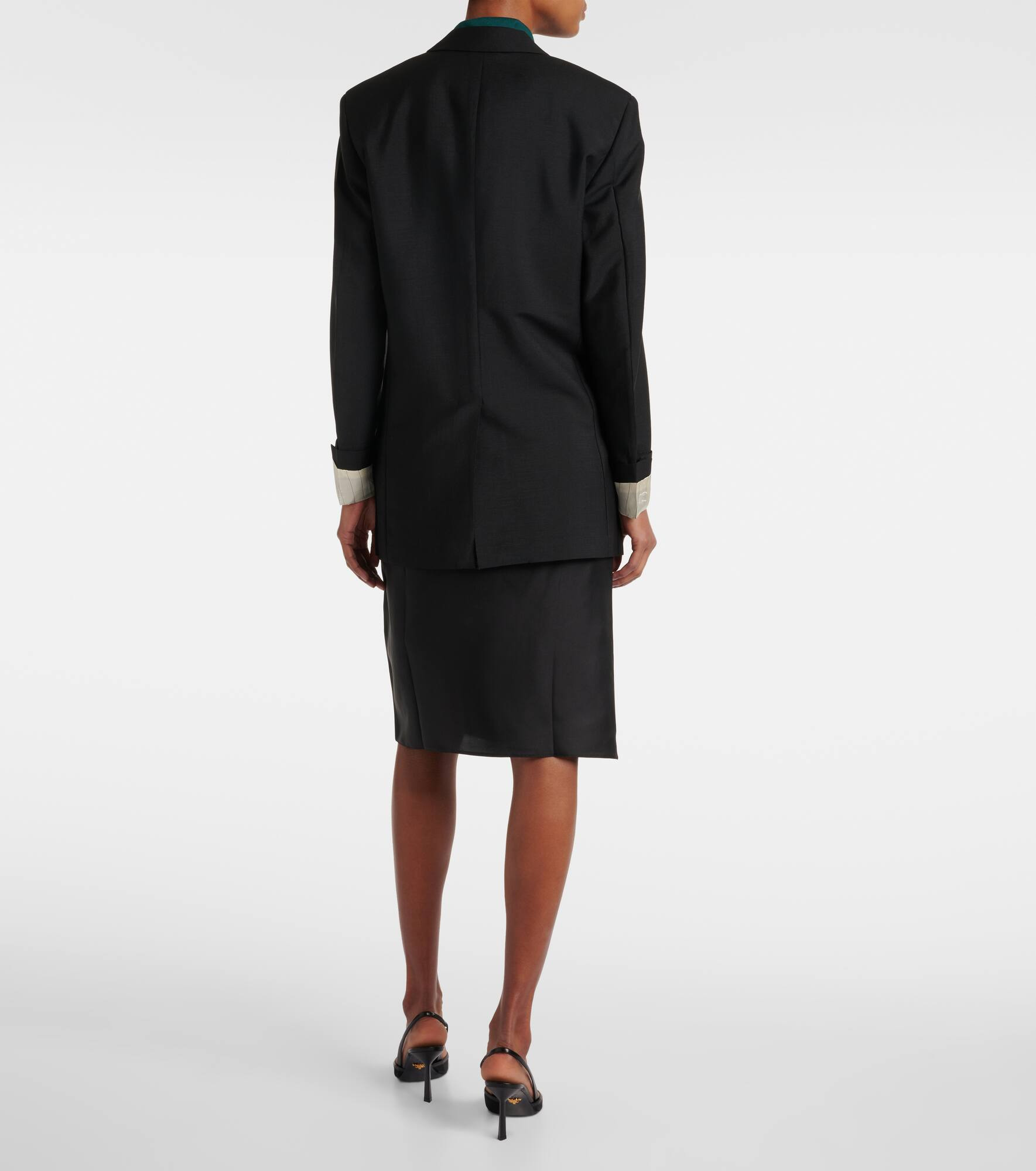 Mohair and wool blazer - 3