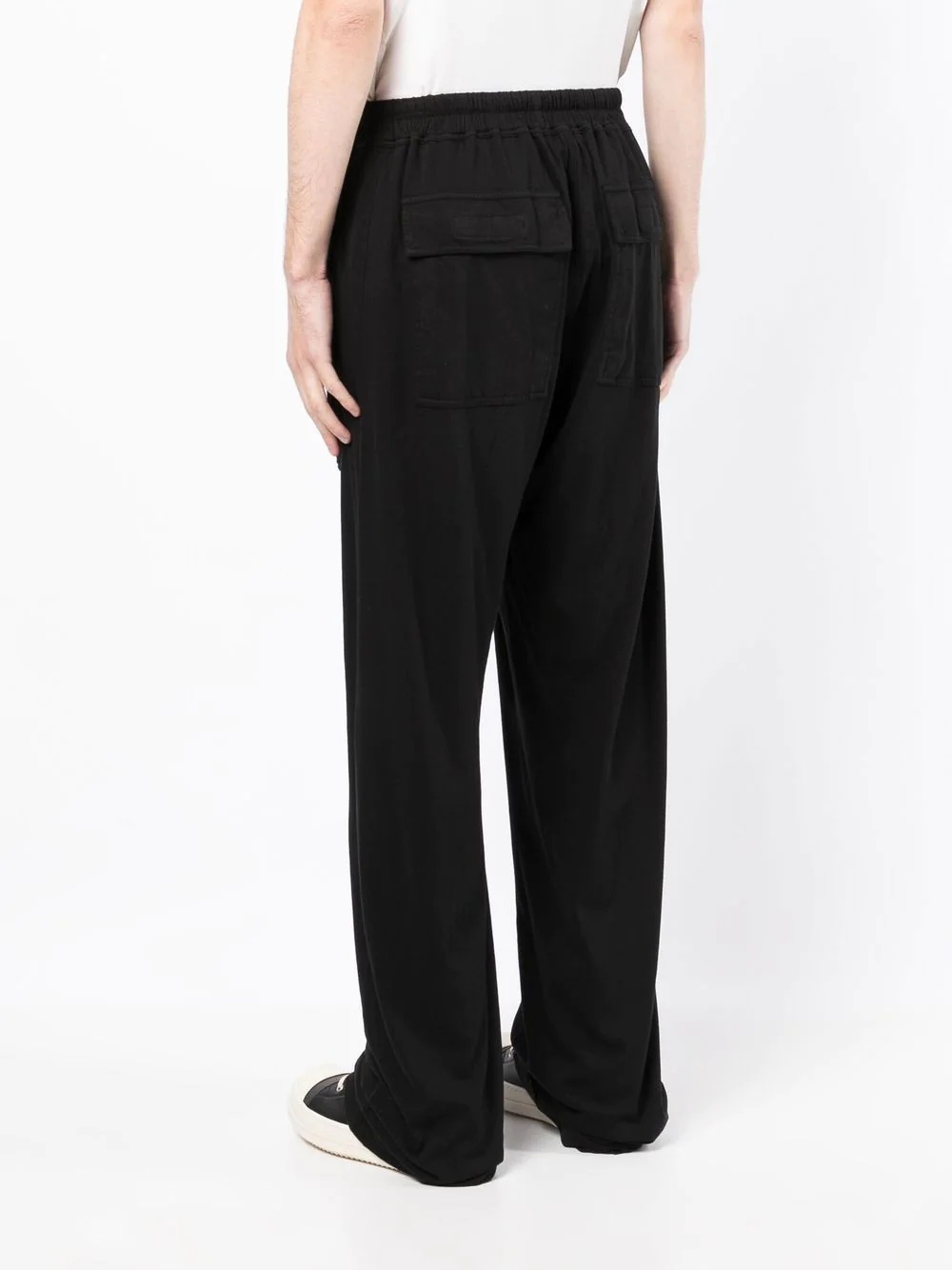 drawstring-fastening loose-fit trousers - 4