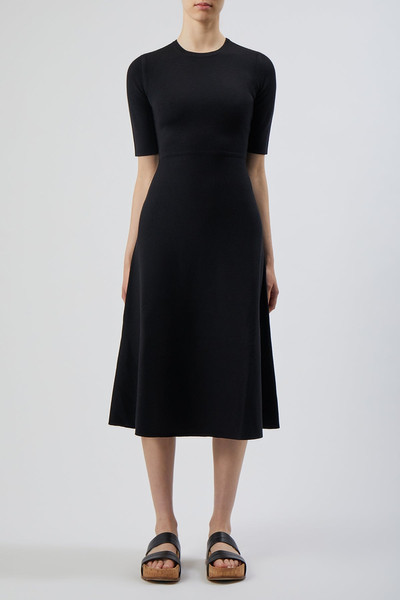 GABRIELA HEARST Seymore Knit Dress in Black Cashmere Wool with Silk outlook