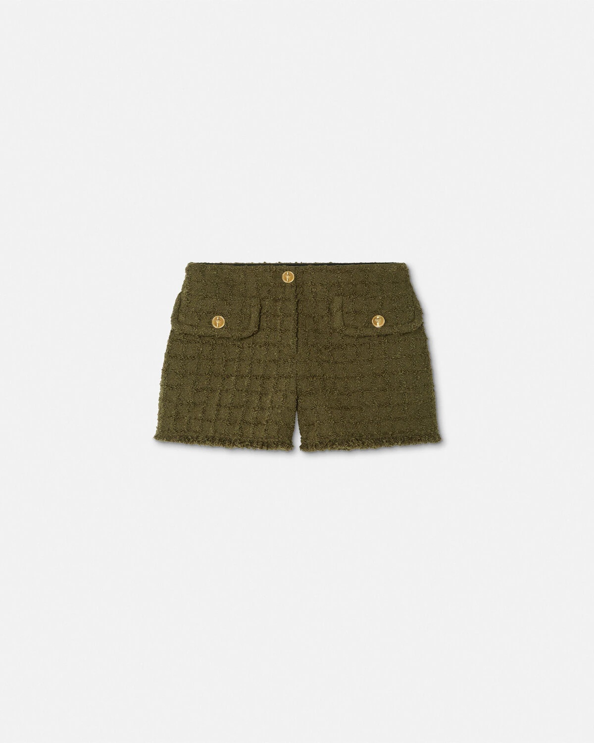 Heritage Tweed Mini Shorts - 1