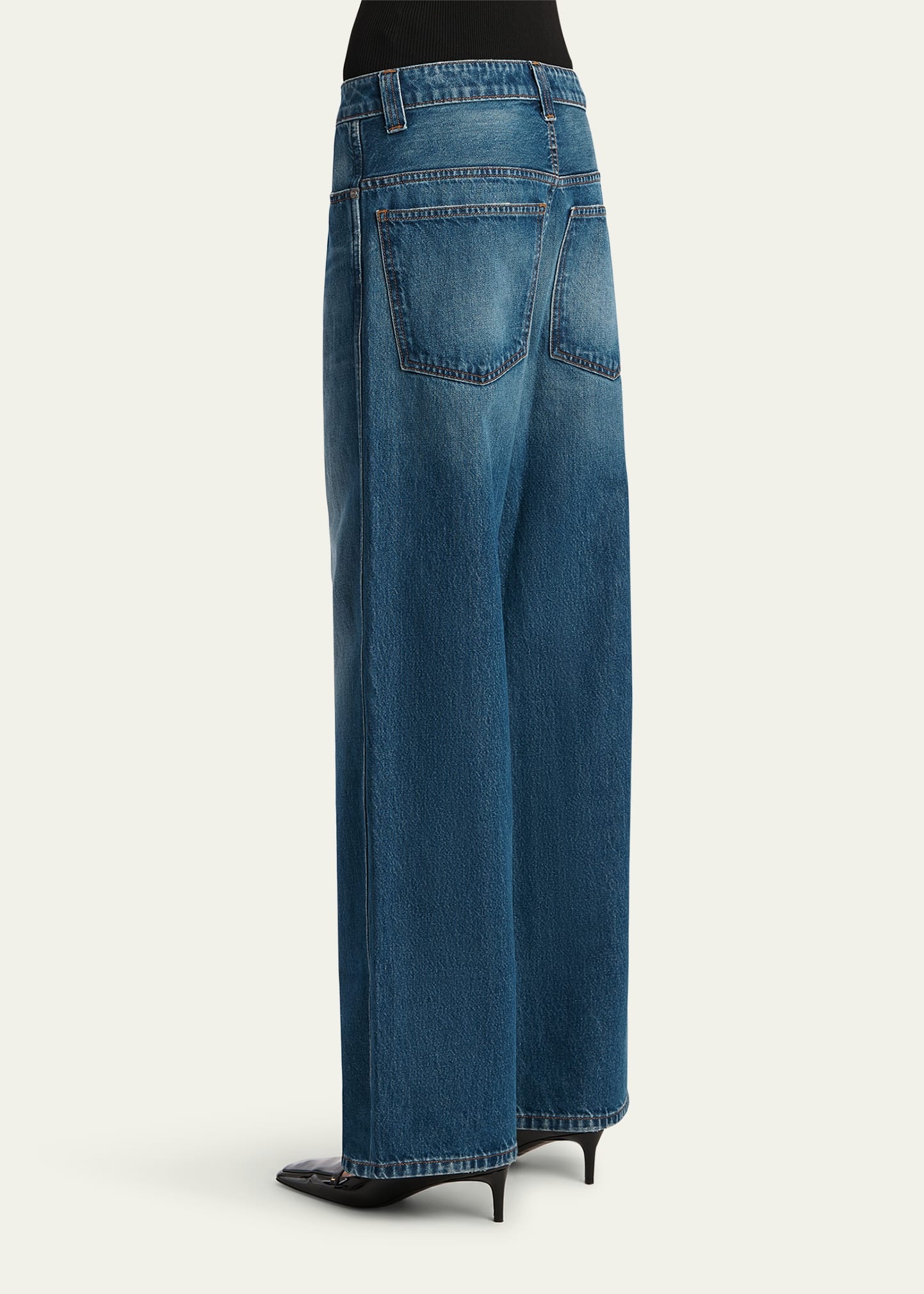 Winslow Low-Rise Wide-Leg Jeans - 3