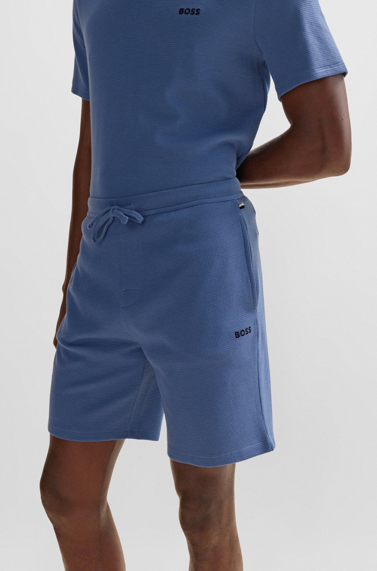PAJAMA SHORTS WITH EMBROIDERED LOGO - 5