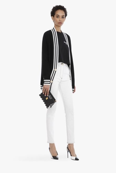 Skinny high-waisted white jeans - 2