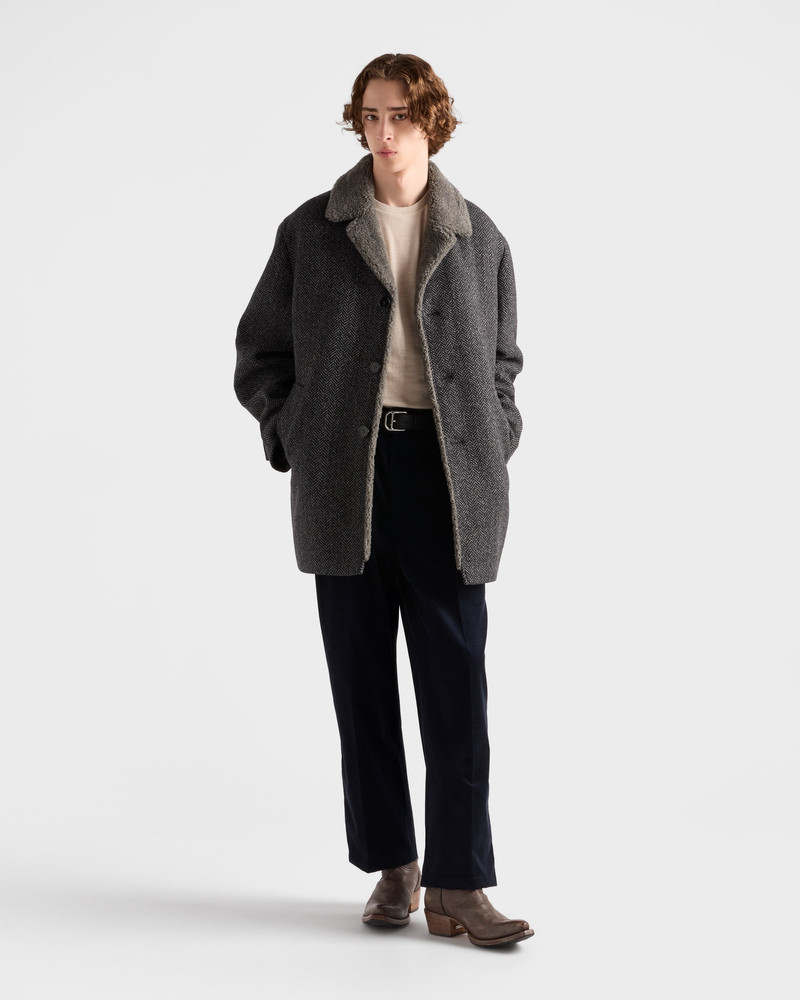 Prada Cashmere and cotton corduroy pants outlook