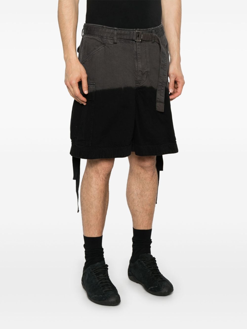 garment-dyed cargo shorts - 3