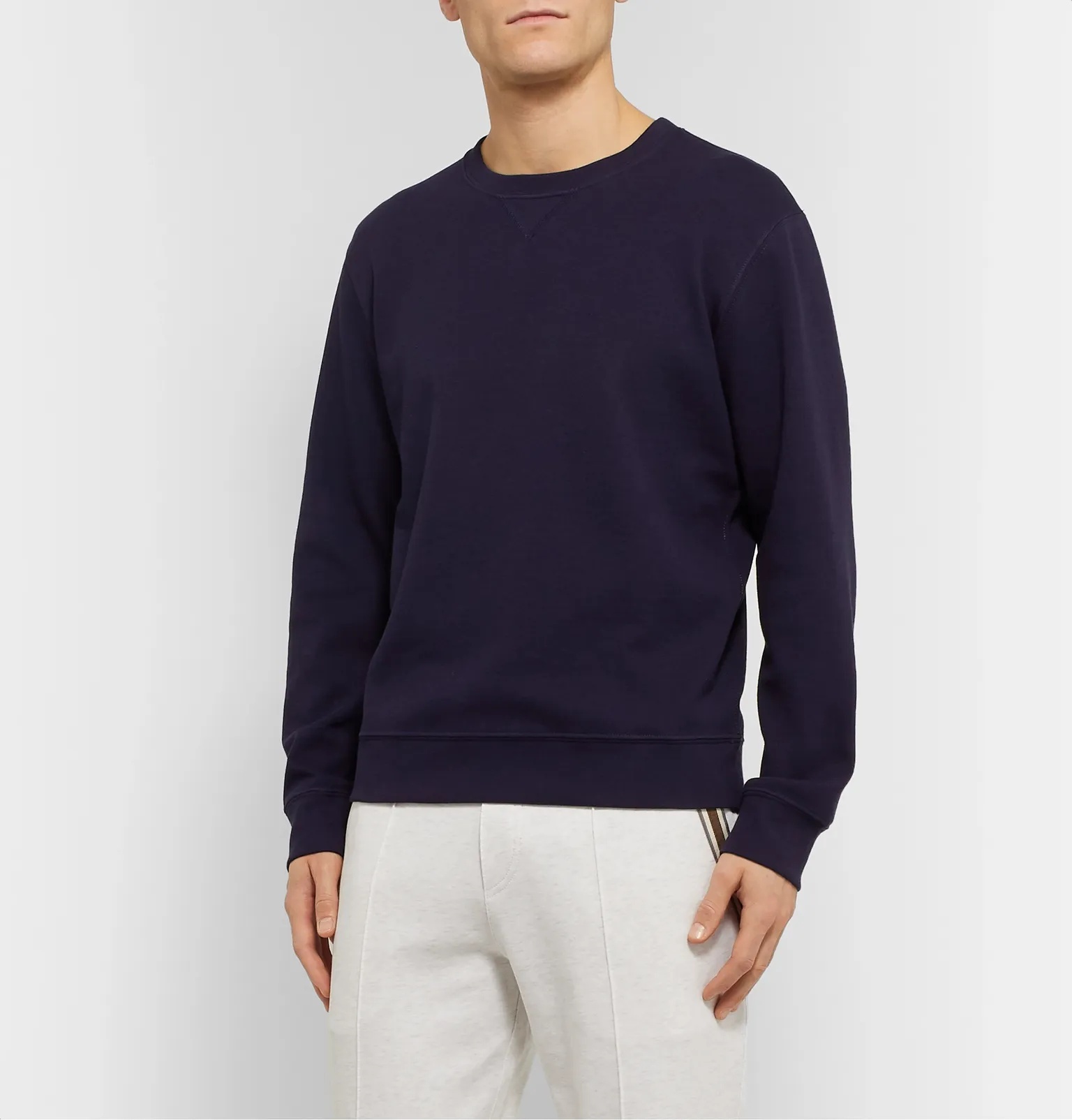 Loopback Cotton-Blend Jersey Sweatshirt - 4