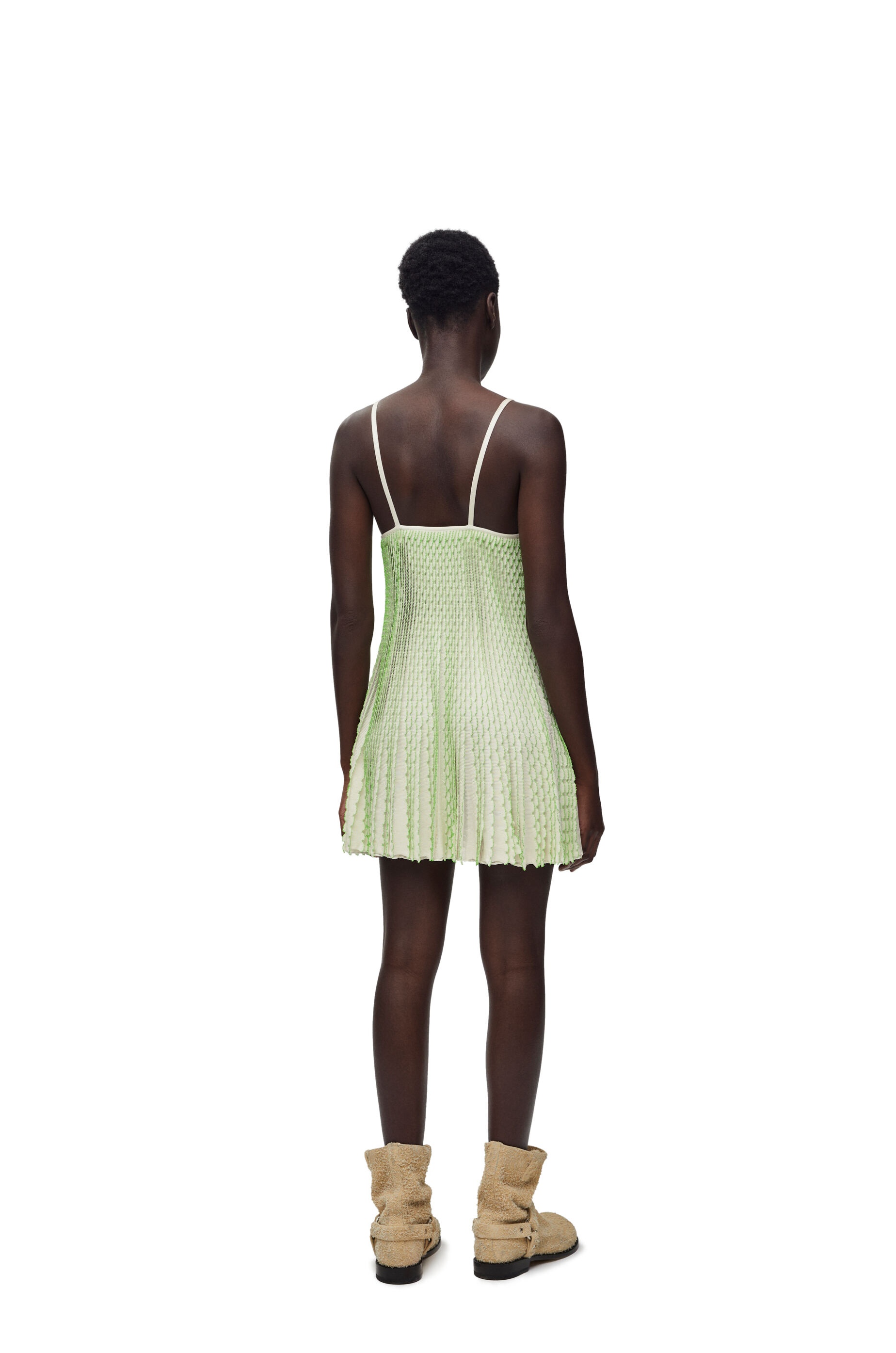 Strappy dress in viscose - 3