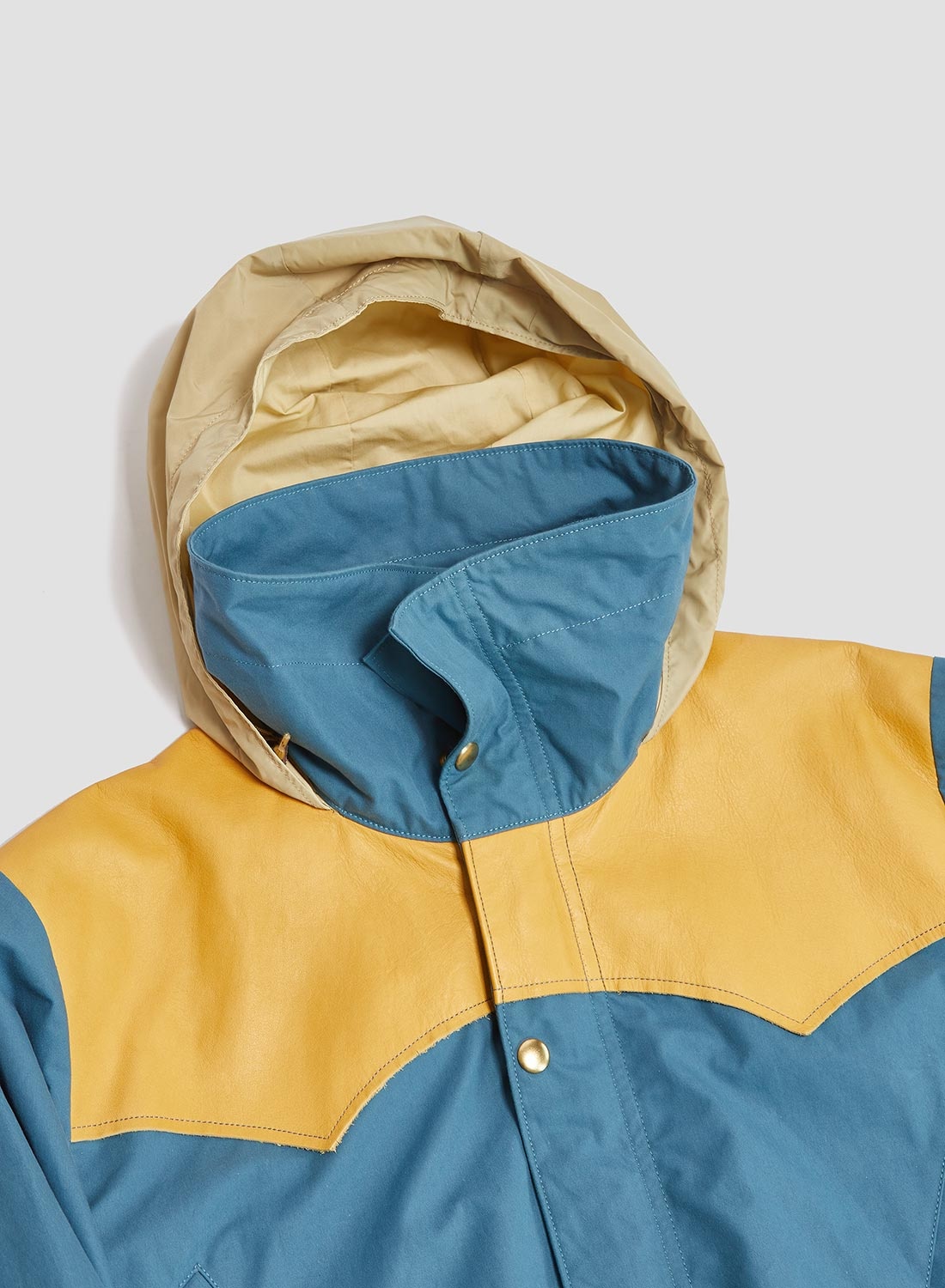 Rocky Mountain Featherbed x Nigel Cabourn Mountain Parka Dry Wax in Blue - 4