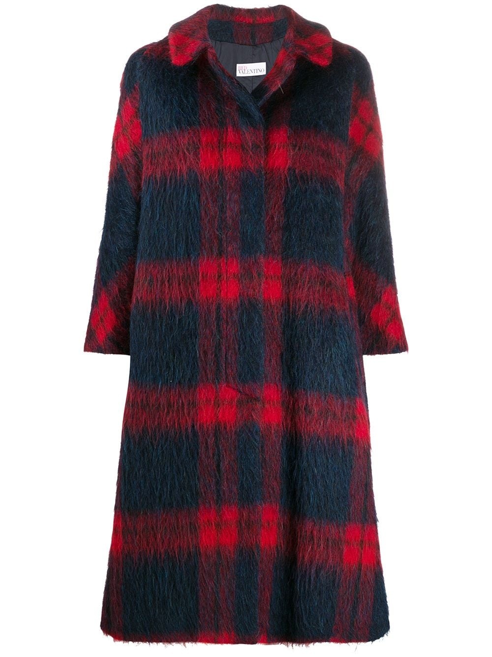 checked swing coat - 1