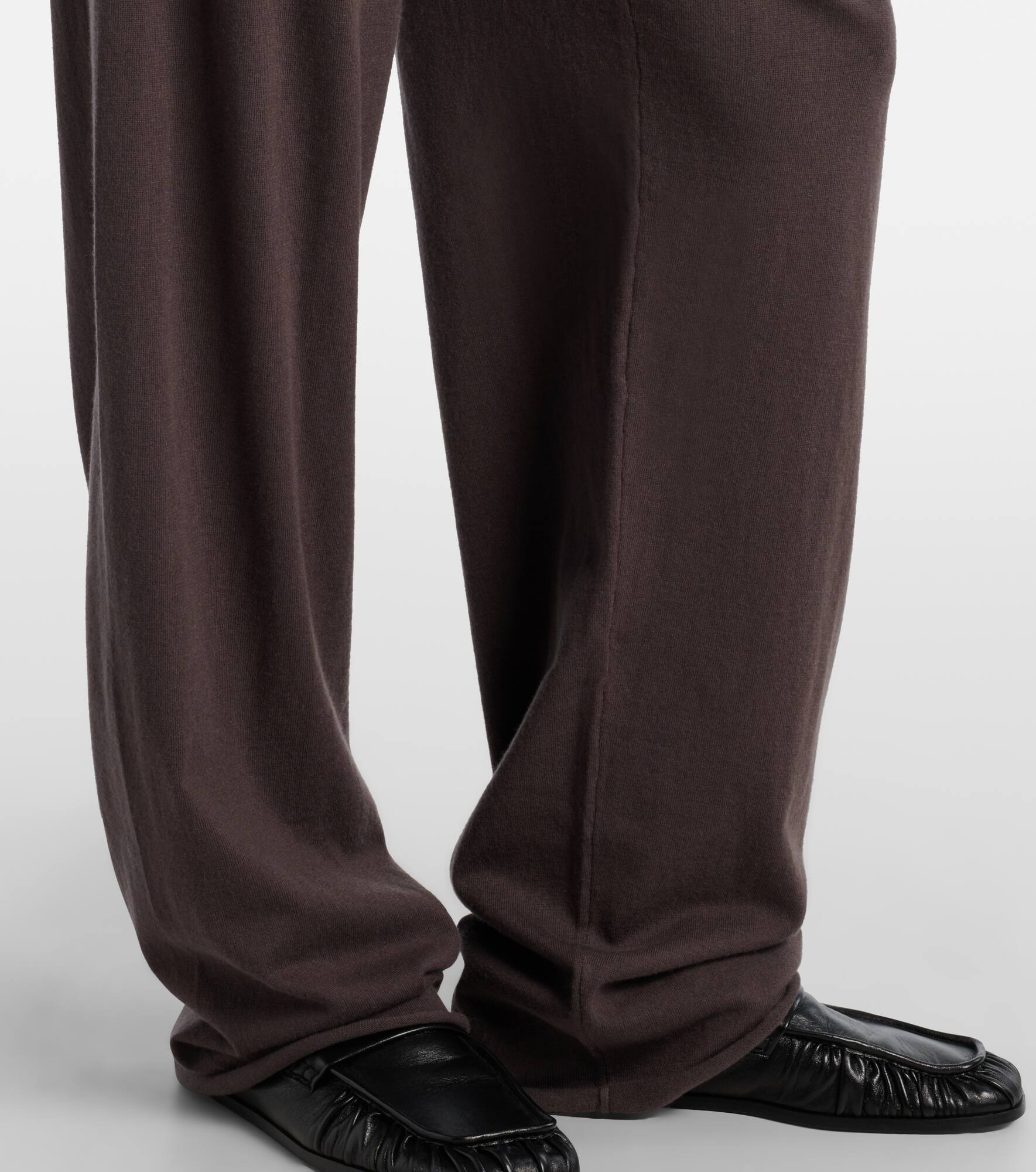 N°353 Relax cotton and cashmere wide-leg pants - 5