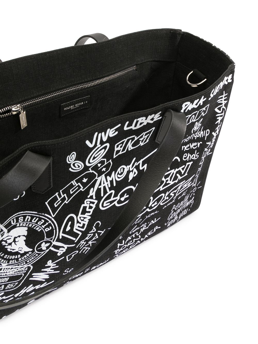 graffiti-print tote bag - 5