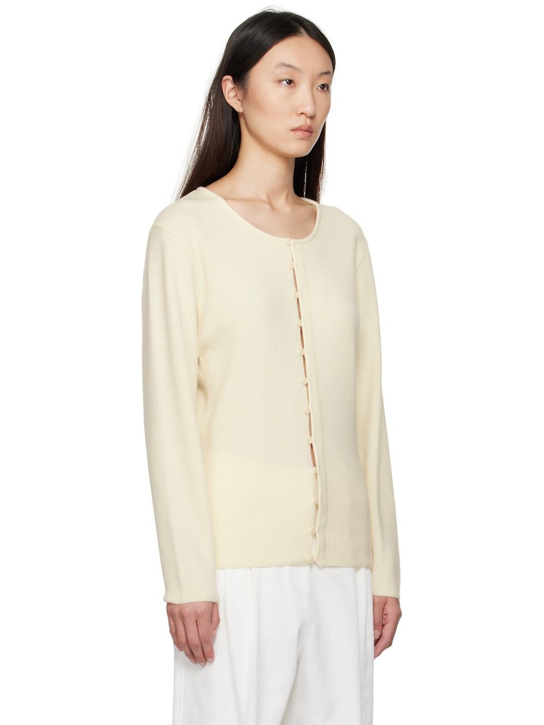 Off-White Button Down Cardigan - 2
