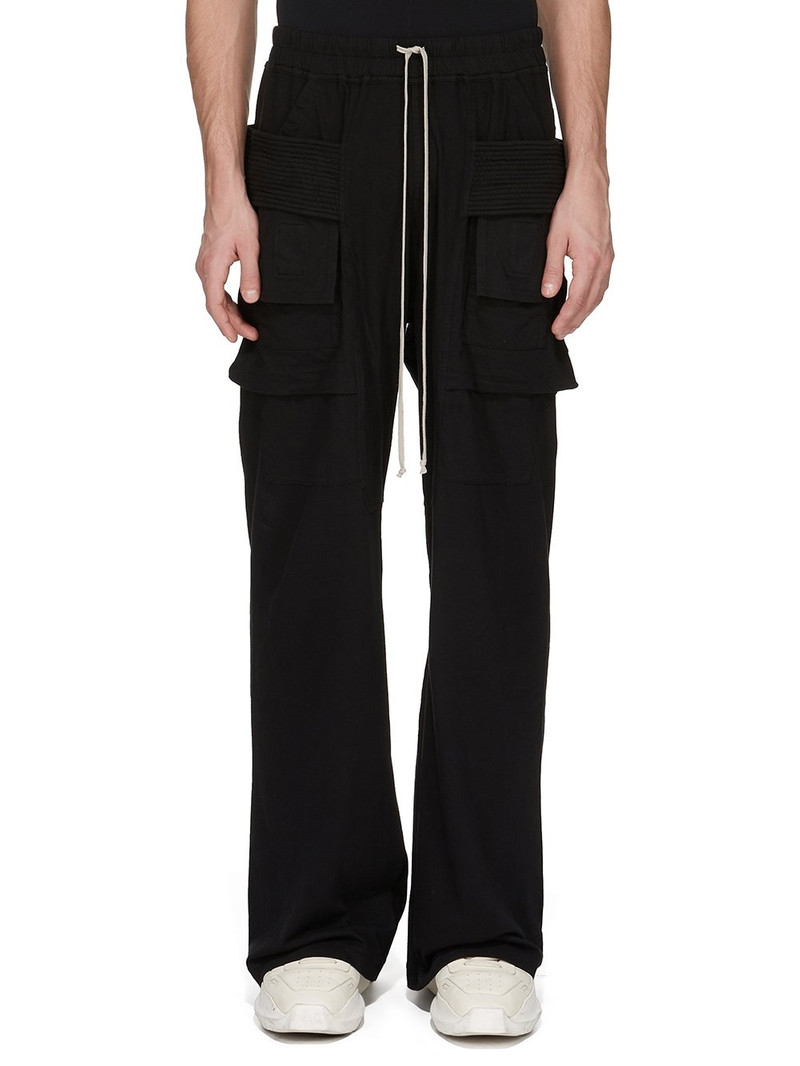 Creatch Wide-Leg Cotton-Blend Canvas Drawstring Cargo Trousers 1