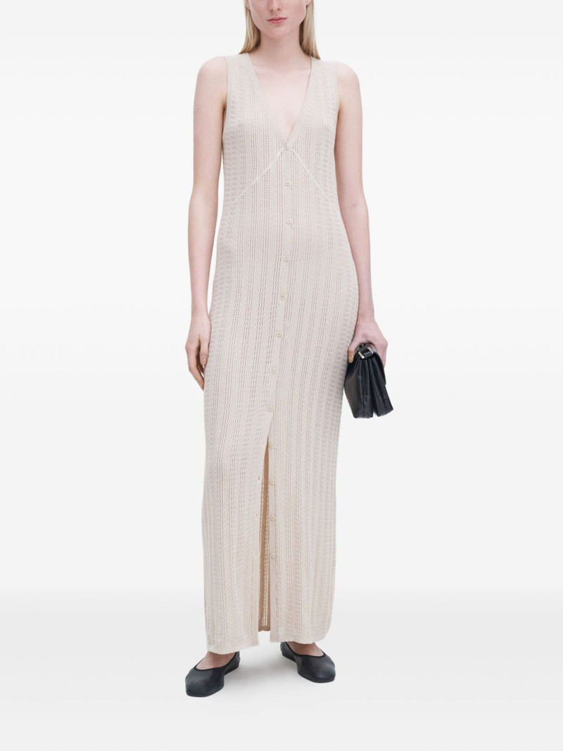FILIPPA K V-neck button-fastening maxi dress outlook